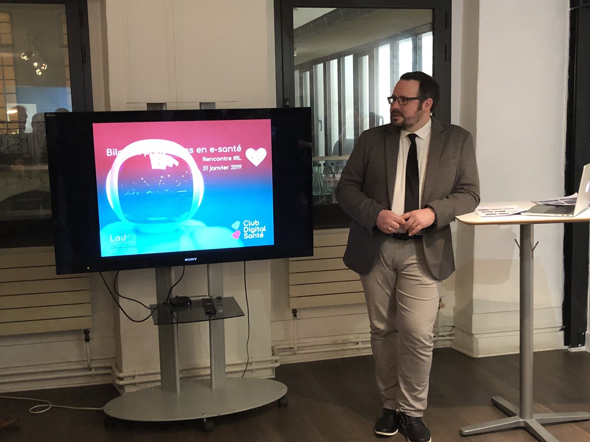 laumacom's tweet photo. #hcsmeufr 1re IRL de l’année, ça commence avec @rteston et @Chanfimao #esante #bilan2018 et #perspective2019 https://t.co/bUw8KPaJan