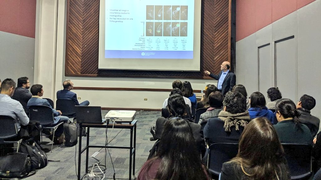 emcs_tecdemty's tweet photo. El Dr. José G. Tamez Peña nos muestra como identificar #biomarcadores de imágen de #CáncerDeMama relacionadas con
datos moleculares o clínicos...

#TecInvestiga #TECdeMonterrey #TecSalud #40EMCS #EMCS https://t.co/OukjH6vAcC
