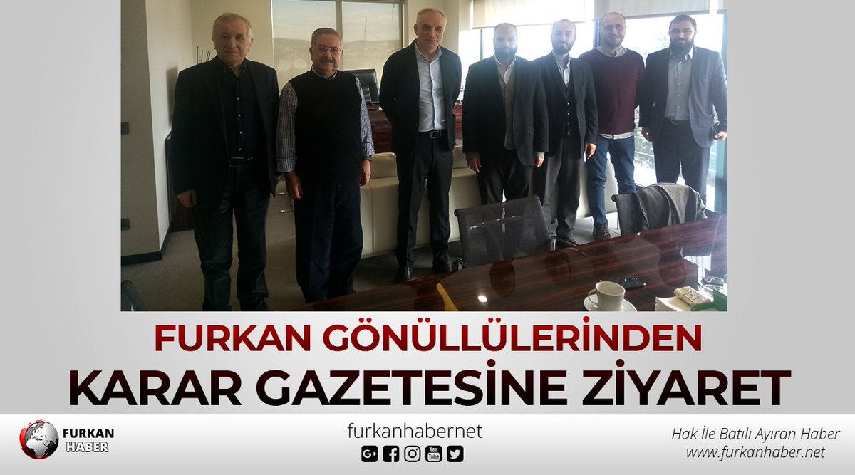 Furkan Gönüllülerinden Karar Gazetesine Ziyaret
furkanhaber.net/furkan-gonullu…

25Ocakta Oradaydım