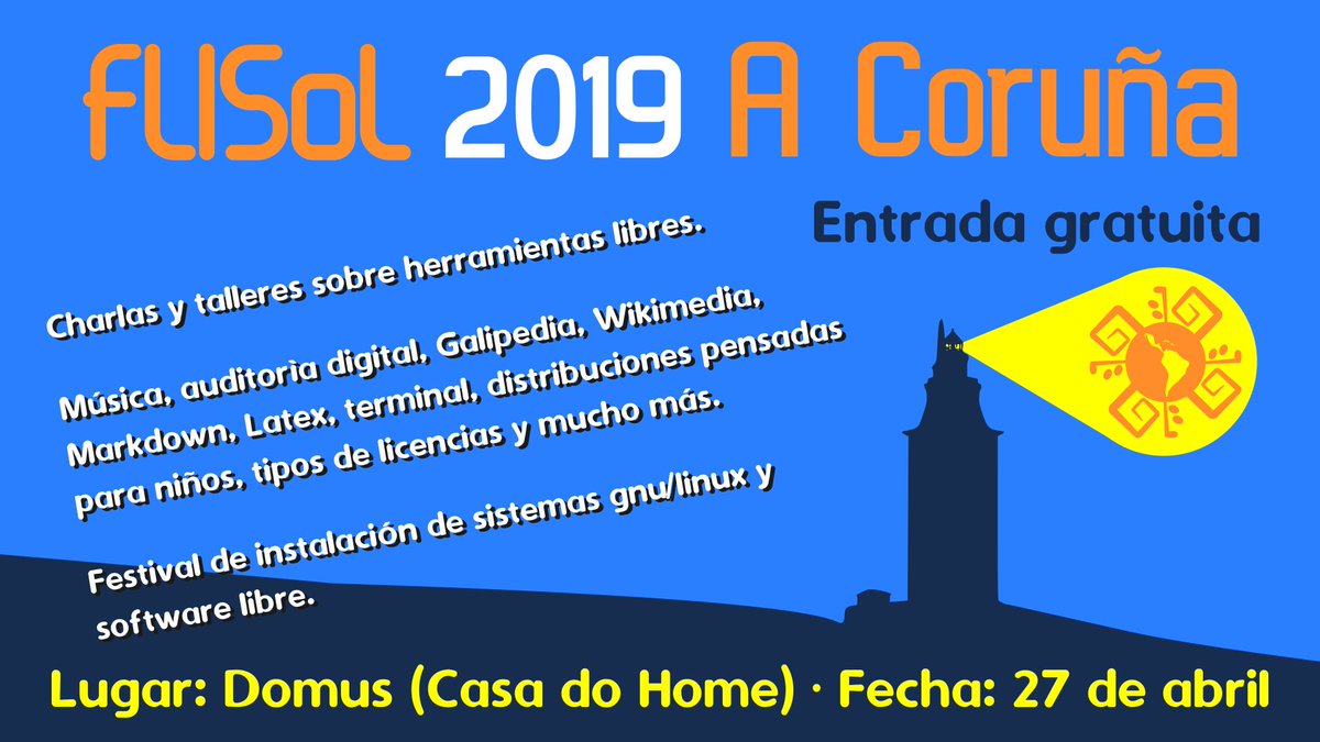 Jorge Lama (@raivenra) on Twitter photo Como mañana estoy liado, ahí va el adelanto de charlas y talleres que tendremos en la #Flisol2019ACoruña
Y no, de momento no tenemos confirmada la asistencia de Bruce Wayne...
CC: @NoLegalTech <a href="/mianromu/">Miguel Ángel</a> <a href="/mglbranco/">Miguel Branco</a> <a href="/mariaginzo/">MJosé Ginzo V</a> <a href="/castrinho18/">Pablo Castro</a> @SantiRey_TICs <a href="/podcastlinux/">Podcast Linux 🎙️ 🐧</a> <a href="/galpon/">Galpón 🏡</a> Como mañana estoy liado, ahí va el adelanto de charlas y talleres que tendremos en la #Flisol2019ACoruña
Y no, de momento no tenemos confirmada la asistencia de Bruce Wayne...
CC: @NoLegalTech <a href="/mianromu/">Miguel Ángel</a> <a href="/mglbranco/">Miguel Branco</a> <a href="/mariaginzo/">MJosé Ginzo V</a> <a href="/castrinho18/">Pablo Castro</a> @SantiRey_TICs <a href="/podcastlinux/">Podcast Linux 🎙️ 🐧</a> <a href="/galpon/">Galpón 🏡</a>