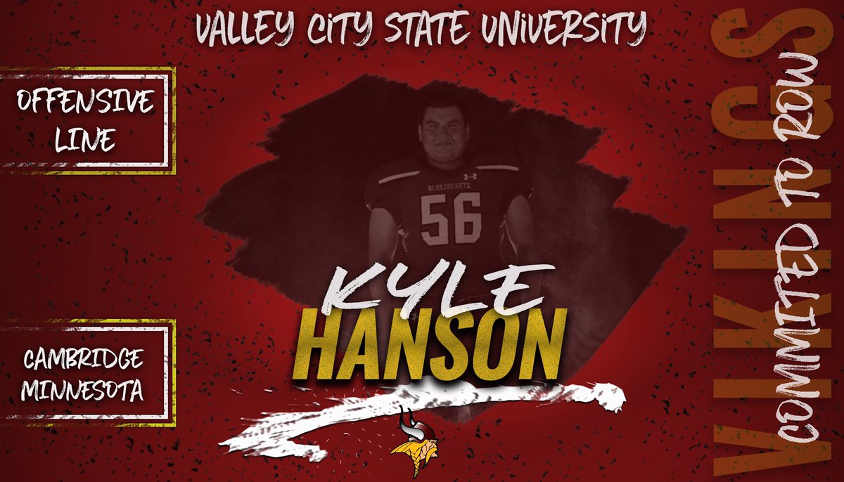 Proud to announce that I’ll continue my studies and athletic career at Valley City State University!!! @DLineCoachVCSU <a href="/TheCoachBouma/">Brandon Bouma</a> <a href="/GreggHorner/">Gregg Horner</a> #WeAllRow