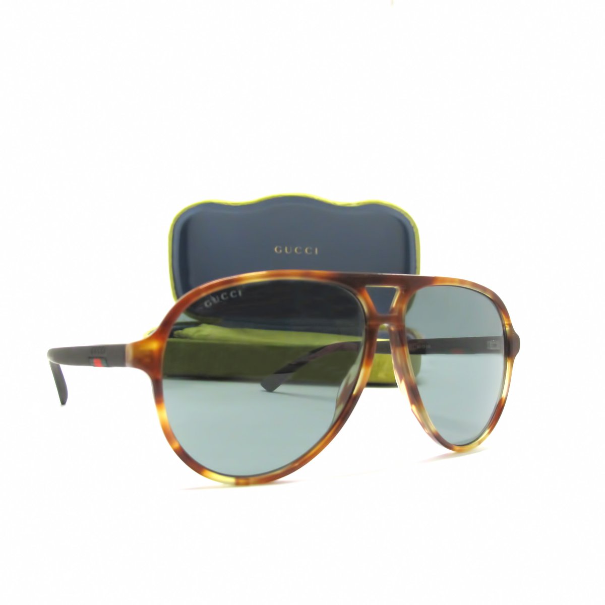 gucci havana green sunglasses