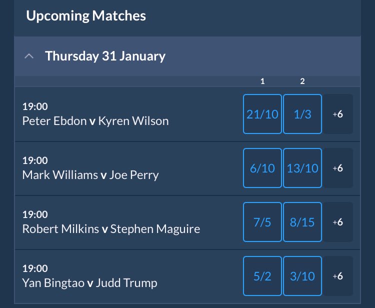 BetSidshops's tweet photo. Tonight’s #GermanMasters Snooker

💥7pm start💥

Full market: 👉 https://t.co/nES5j2Z4gF

#Snooker #Betsid https://t.co/7HDiyKh811
