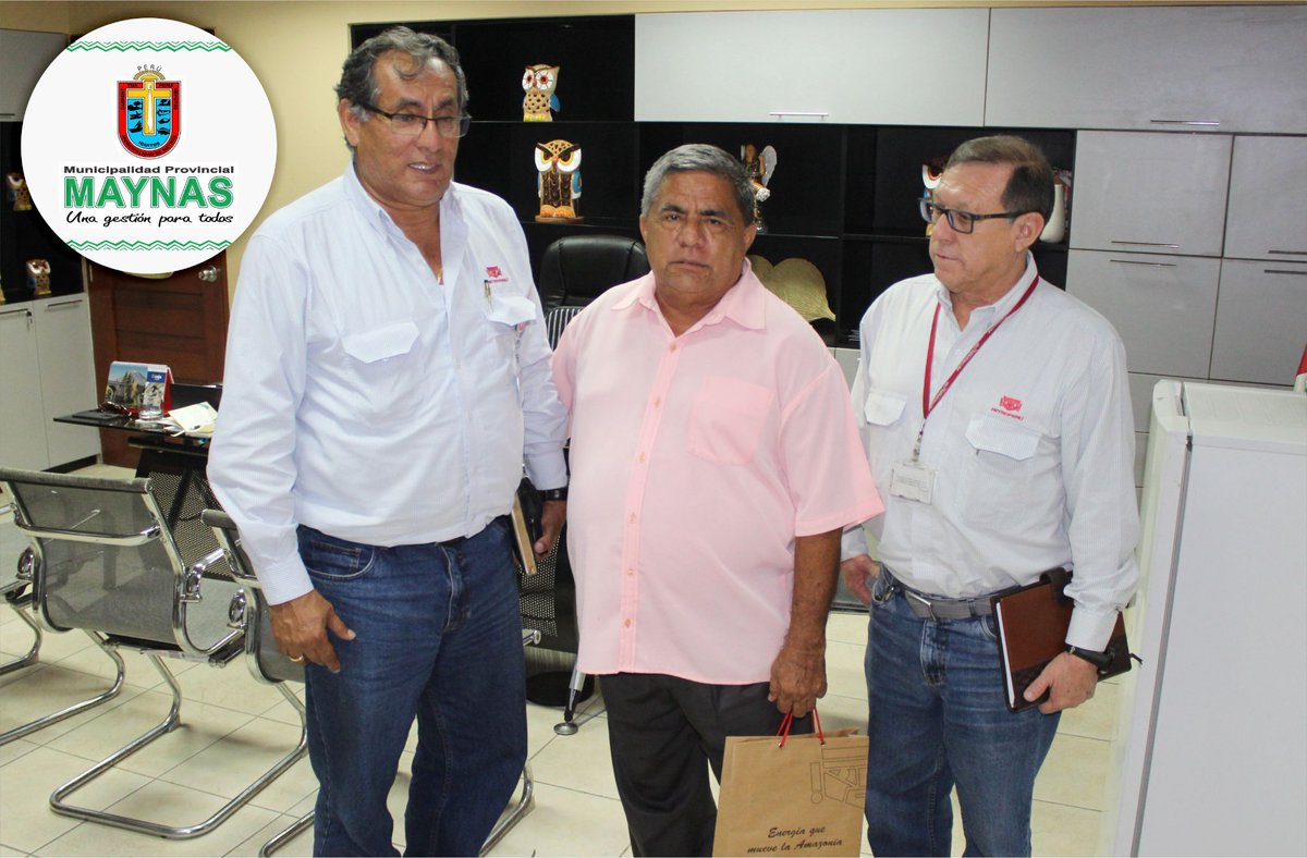 El alcalde de Maynas, Francisco Sanjurjo Dávila, se reunió con el Subgerente de Refinación Selva, Oscar Vera Gargurevich, quien expresó su deseo de trabajar proyectos en común para el beneficio de la población.