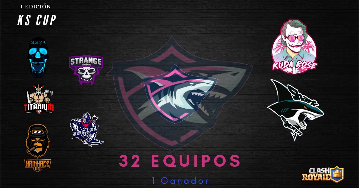 Damos la bienvenida a los siguientes equipos a esta gran edición de <a href="/KS_Cup/">KS Cup</a>🤡🦈

1)<a href="/TeamSeoLCR/">Team SeoL CR 🇵🇪</a>
2)@StrangeLegends
3)@TitaniumArmyPE_
4)<a href="/Rebellion_LATAM/">Rebellion LATAM</a>
5)<a href="/KamiKaZe_Ofi/">🔥KamiKaZe Crew🔥</a>
6)<a href="/KudaRosetm/">Kuda | Rose</a>
7)<a href="/Sharks_Storm/">SharkStorm</a>
8)@deathwi27877304