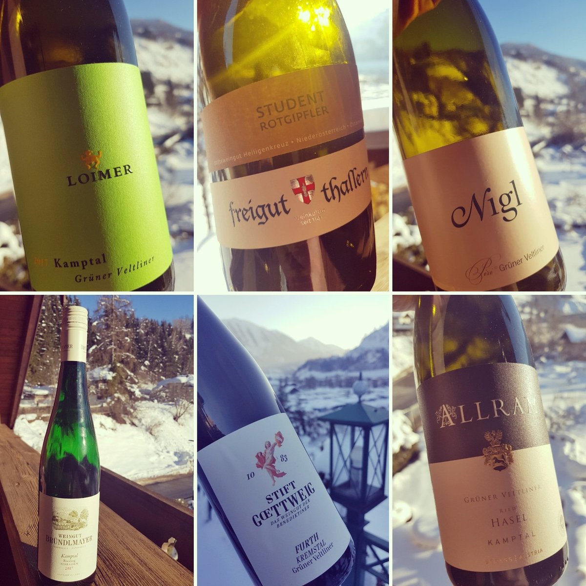 MartinKristek's tweet photo. After-ski wine-tasting in Austria... #grunerveltliner @weingutallram champion 👏 #riesling @_bruendlmayer_ 👍 #rotgipfler @freigut_thallern 👌 #afterski #winetasting #thermenregion #kremstal #kamptal #wine #austria🇦🇹 #wein #osterreich #winelover #ostrava #czechrepublic #ontheroad https://t.co/zCxRKTS1nn