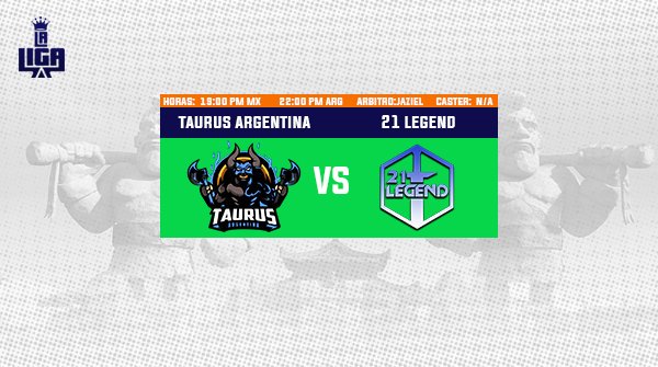 Esta noche se enfrenta por el liderato del grupo C @TaurusGamingAr VS <a href="/21Legend_GG/">21 Legend</a>  ¿quien tomara las riendas del equipo? ¿Los toros o las leyendas? Esta noche se resolveran las dudas 😏