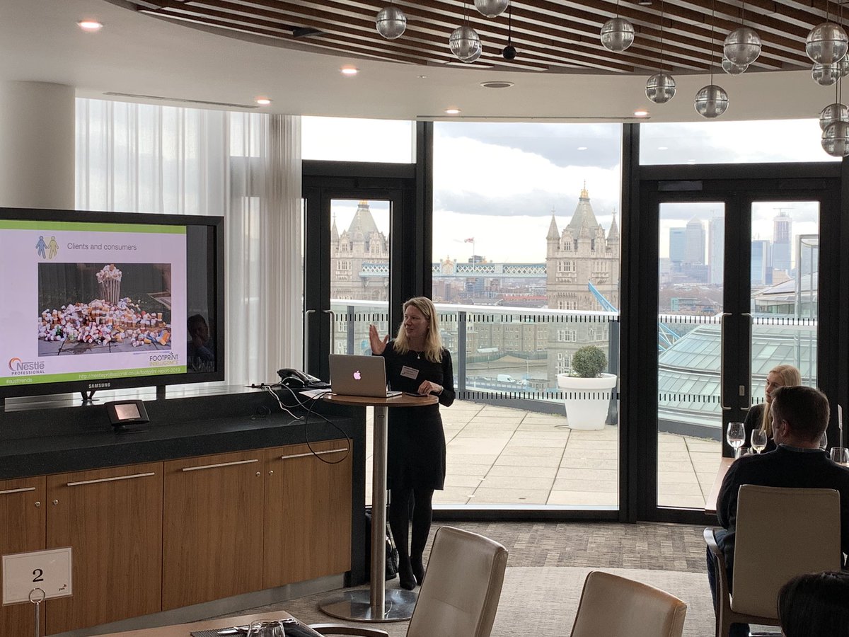 Great preview of the #FootprintIntelligence & @NestleProUK #Sustainability Trends Report courtesy of @BaxterStorey @PwC yesterday! To receive the full report on Monday REGISTER HERE foodservicefootprint.com/email/