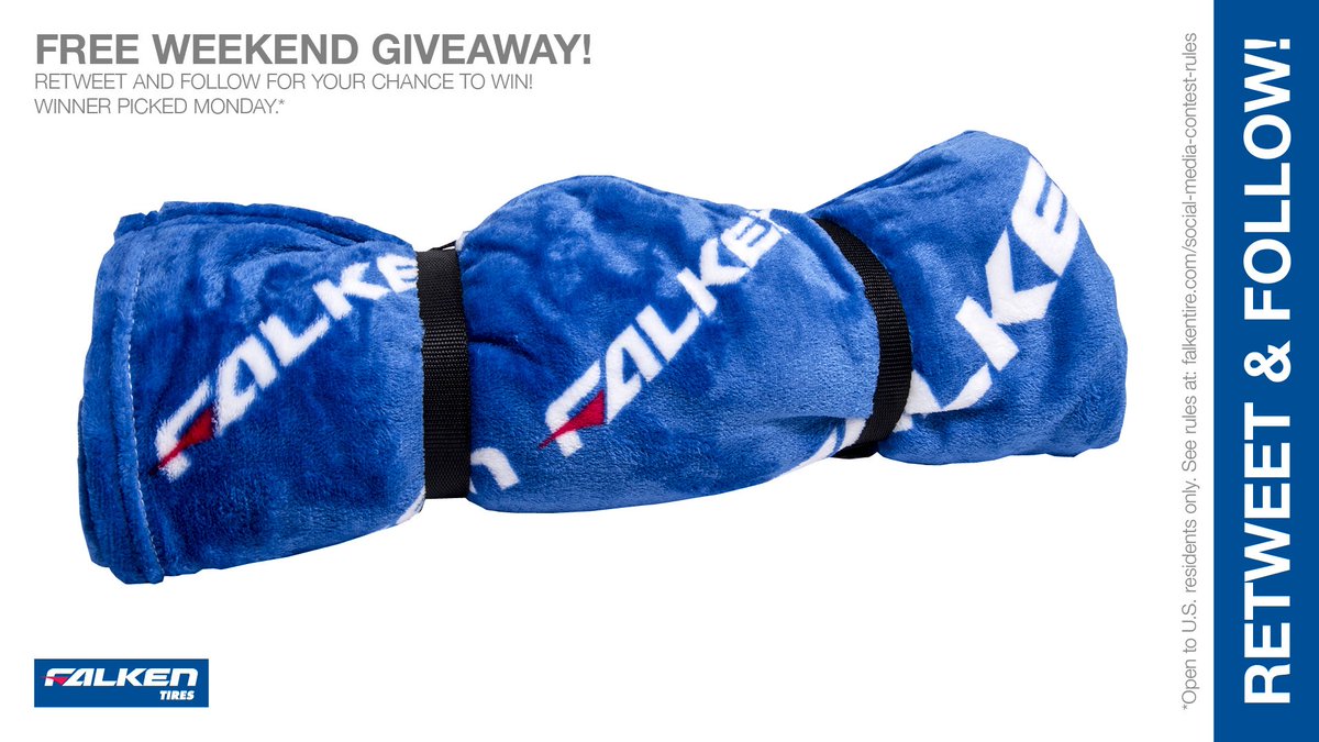 FalkenTire's tweet image. #Spring is here, but a #Free #Falken #Fleeceblanket is always nice. RT &amp;amp; follow #FalkenTire to enter to #Win this #contest or other #swag! #giveaway #prize Rules: bit.ly/2grA0A4