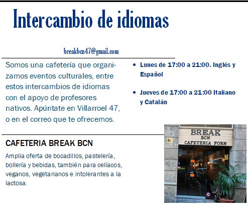 break_bcn's tweet image. Estamos formando los grupos para las reuniones de intercambios de idiomas. #intercambioidiomas, #practicaingles, #practicaespañol, #practicaitaliano, #practicacatalán