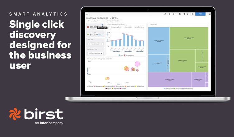 BirstBI's tweet photo. Now demonstrating @BirstBI Smart Insights uncovering hidden insights to improve margins in #Healthcare #getsmartanalytics #teaminfor https://t.co/KhIvrP0BwD https://t.co/M1erJejS4m