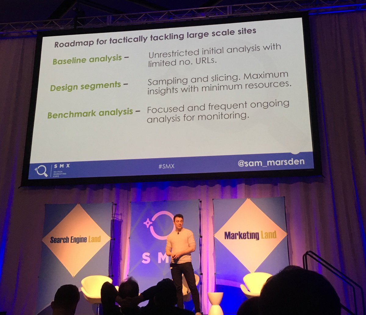 Great presentation by <a href="/sam_marsden/">Sam Marsden</a> on fixing enterprise seo site problems. Here’s his roadmap. (Photo looks like something from mystery science theater 2000.)