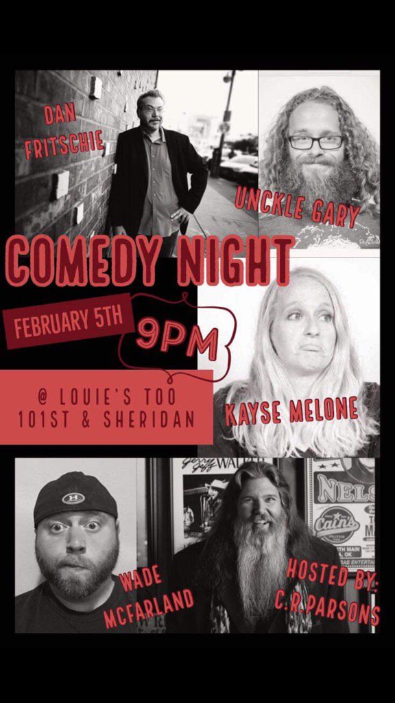 This Tuesday night @9 I’m on a free comedy show! Come on out!