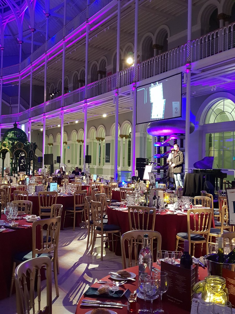 kim_totten's tweet photo. Beautiful set up @NtlMuseumsScot and incredible seats at the @MSFTScotland Charity Burns Supper #BurnsNight2019 #Microsoft https://t.co/PzuQPPqPmQ