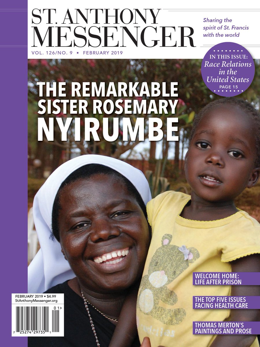 StAnthonyMag's tweet photo. Our February issue features an interview with Sister Rosemary Nyirumbe, who rescues abducted girls in Africa. Also in this issue is a Lenten reflection by Richard Rohr, OFM. https://t.co/5jhIEoDN5A
#SewingHope
@Sister_Rosemary https://t.co/I1VjNpe2RI