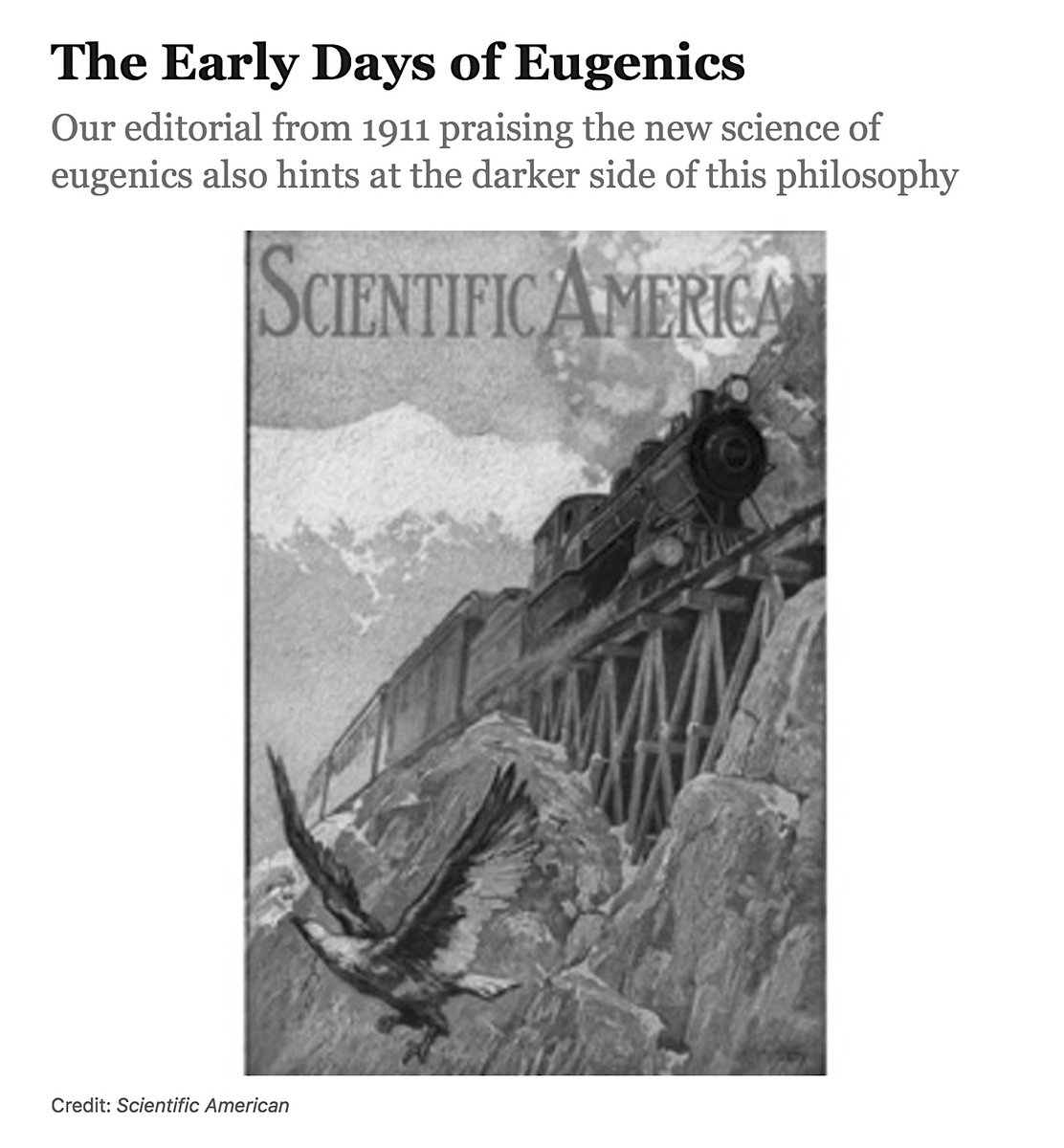 'The Science Of Breeding Better Men.'Scientific American Editorial From 1911 Praised The New Science Of Eugenics. It Also Hinted At The Darker Side Of This Philosophy. https://www.scientificamerican.com/article/eugenics-the-early-days #QAnon  #Eugenics  #AdaJuke  #FrancisGalton  @potus