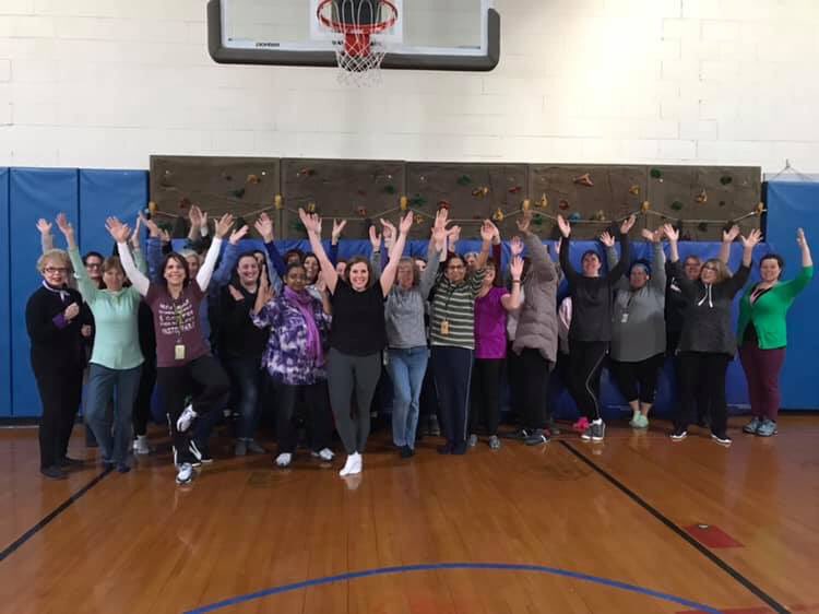 engelhardtch's tweet photo. From Bridget - “Yoga, Mindfulness & Self-Care”professional development with all these AMAZING ladies! Adding some new strategies to our teacher toolbox! #RCSLovestolearn https://t.co/248BwFLGEZ