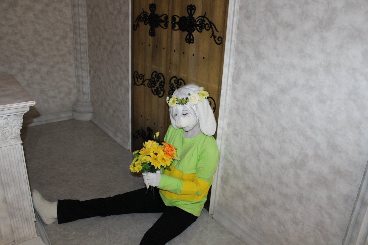neko33616's tweet photo. Switch版のUndertale買いました✨
前にやったUndertaleのコスプレ
#コスプレ
#コスプレ初心者 
#Undertale
#Asriel
#アンテ
#ニンテンドースイッチ https://t.co/9hU41IqOLg