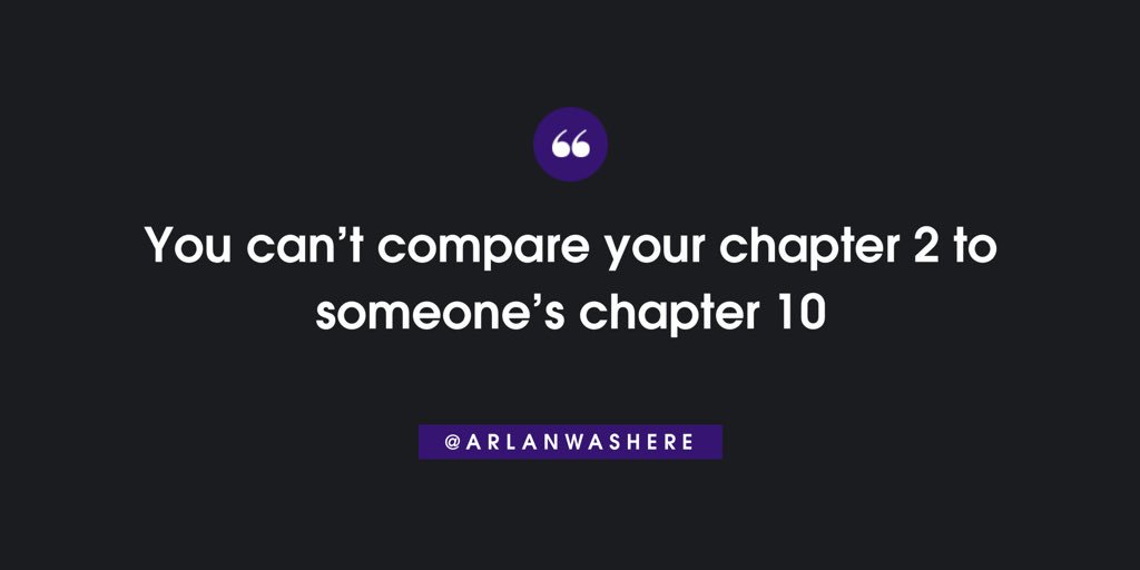 You’ll get there. Do you.