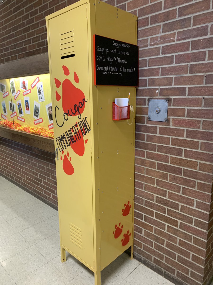 Check out our new suggestions locker for student council!! Now students can give suggestions and have more of a say in what happens at our school!! -Coronado Takeover team