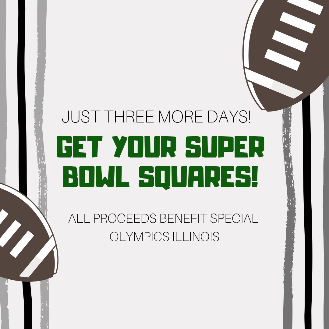 Want to gamble on the Super Bowl &amp; supporting <a href="/SO_Illinois/">Special Olympics Illinois</a>? Get Super Bowl Squares from YPB! superbowlsquares.org/YPB19