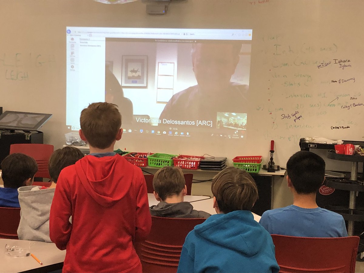 #BrainyYaks robotics team got to chat with 3 time shuttle pilot and NASA legend today! Thanks so much Bo Babko for spending time with our @cannonmiddle students! @Brainyyaks #BrainyYaks