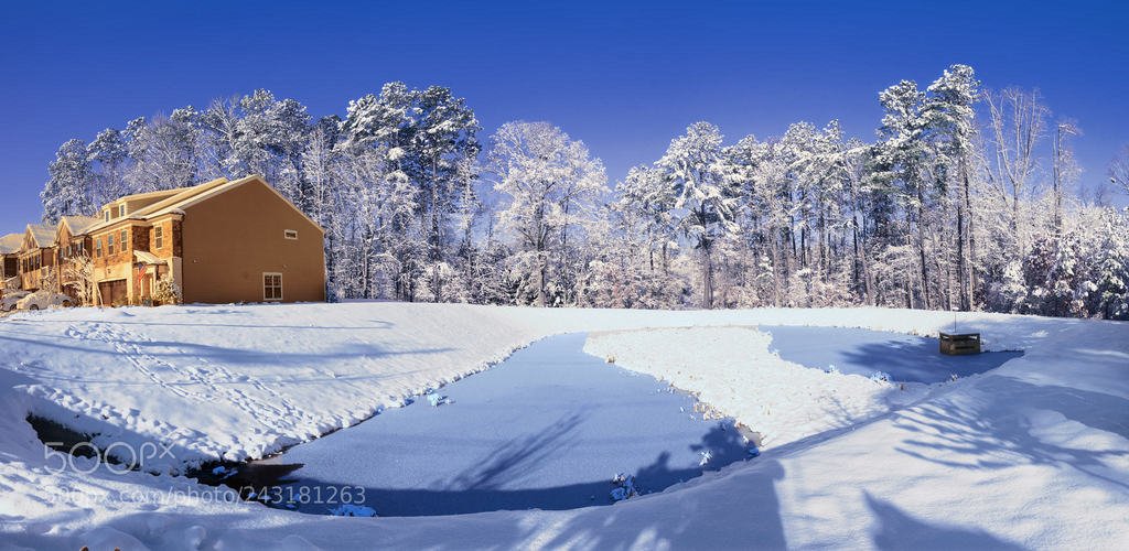 Winter Snow Storm Pano (автор фото SamKelly) #Landscapes