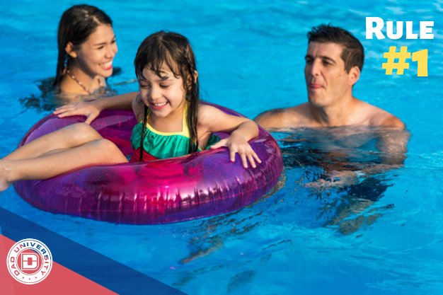 DadUniv's tweet image. Dad Rule-  Wait 30 minutes after you or your kid have eaten to go in the pool or you will cramp up – your food needs to digest – no merit to this. #DadRule #SwimingRules #DadTip