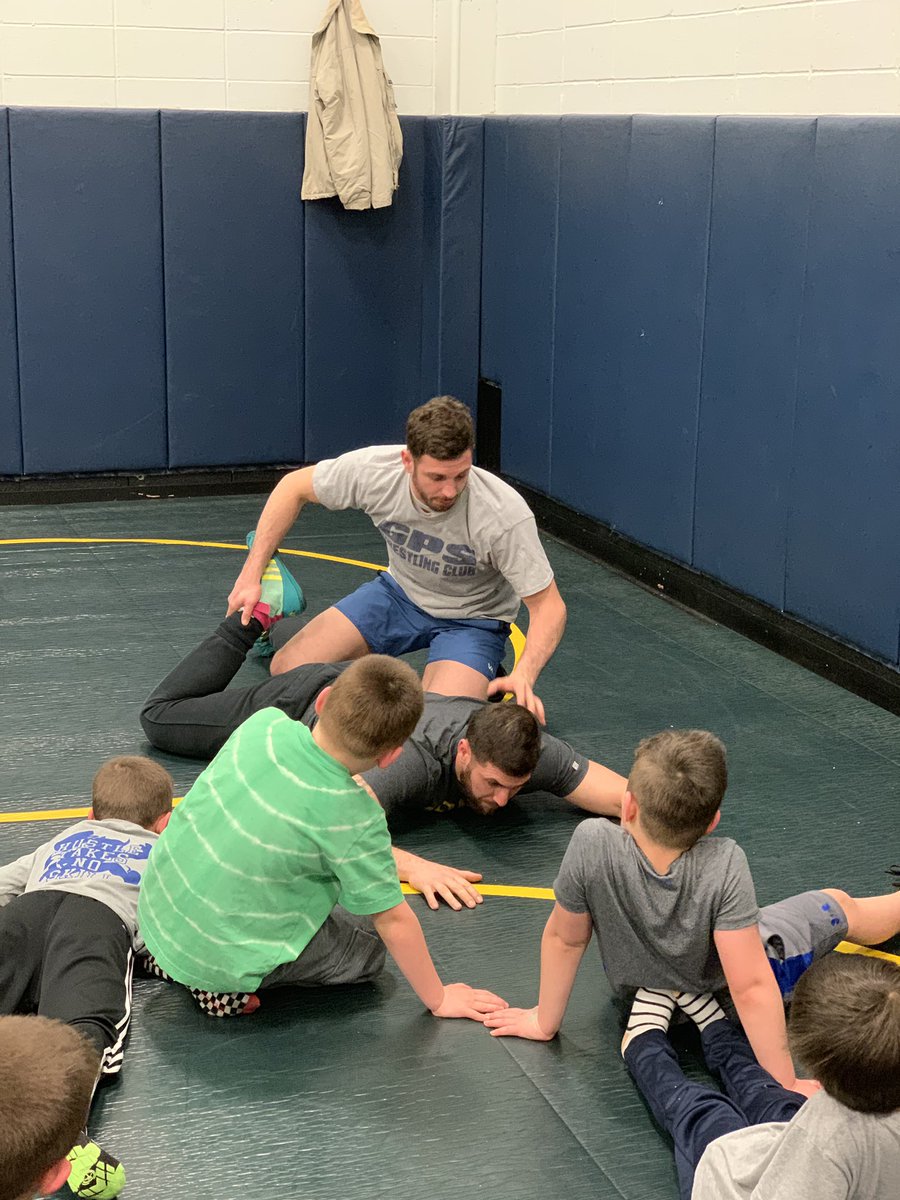Had a guest clinician pop in and teach our Little Eagles a few skills!  Thank you Grant Paswall! <a href="/gps_wrestling/">GPS Wrestling 🧭</a> <a href="/wrestling_one/">SectionOneWrestling</a>