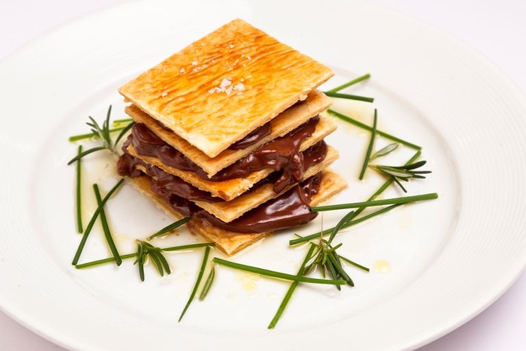 #Dark #chocolate and wild mushroom mille-feuille
This #savoury mille-feuille# recipe from Paul A. Young, shows off the versatility of chocolate as an ingredient. Do not fear – the chocolate isn't sweet, it just gives a wonderfully rich depth of flavour.buff.ly/2sZSbiH