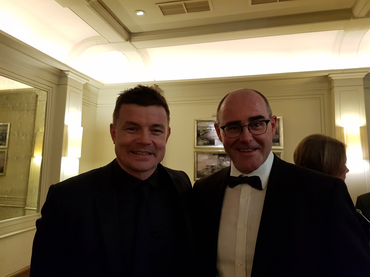 Two of the All Time Greats! Nice to meet Brian O'Driscoll tonight