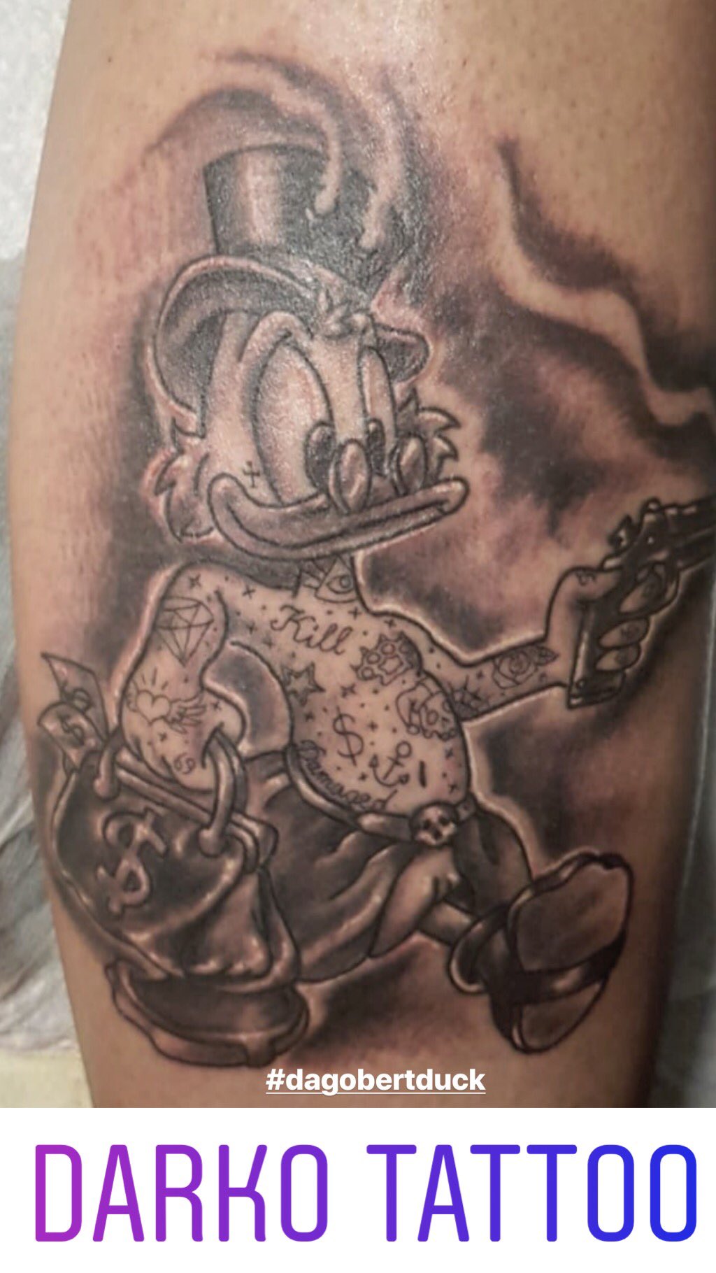 Scrooge McDuck Tattoo  Ink tattoo Cool tattoos Tattoos