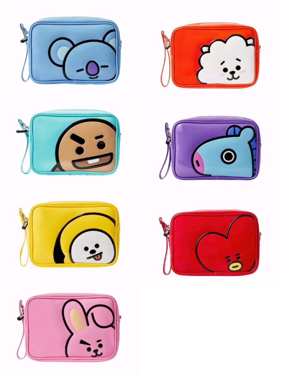 bt21 enamel pouch