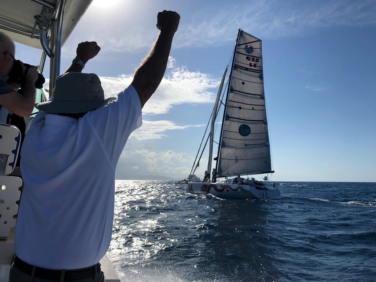 A very proud father watching his son finish the Pineapple Cup on board <a href="/DragonOceanRace/">Dragon Ocean Racing</a>