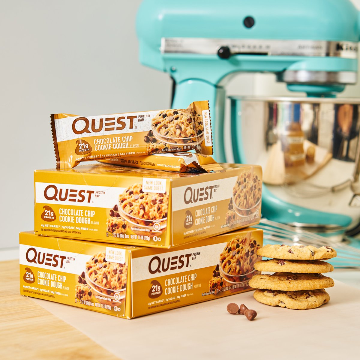 QuestNutrition's tweet photo. 🎉 BIRTHDAY CELEBRATION! 🎉 The most popular, best-seller, &amp; arguably the most beloved Quest Bar - Chocolate Chip Cookie Dough turns SIX (6) years old today!

RT FOR CHANCE TO WIN A BOX! 

🚨 TEN (10) WINNERS WILL WIN! 🚨

Must be following @QuestNutrition to be eligible. https://t.co/viQUSGPPbl