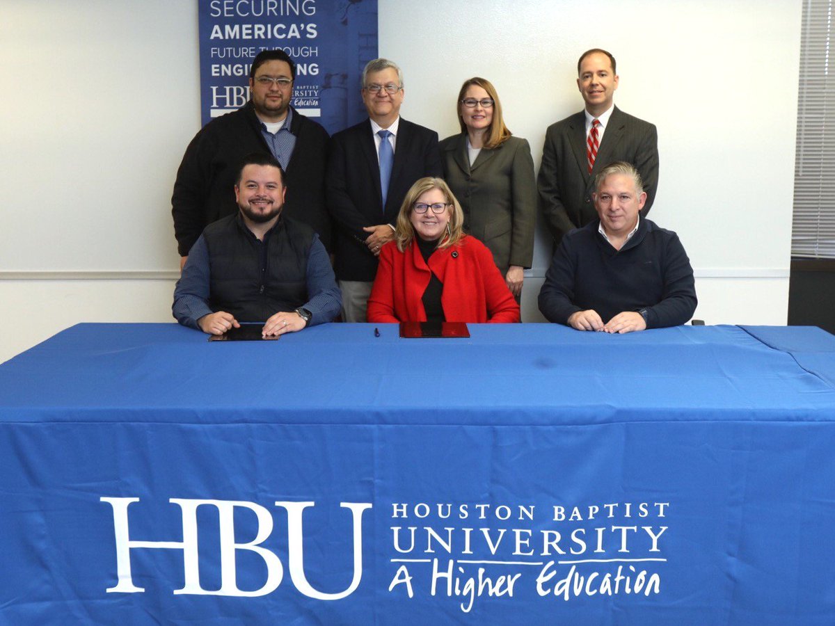 HCUEngineering's tweet photo. @HoustonBaptistU signs Memorandum of Understanding with Universidad Tecnologica de Matamoros to establish relationship and to explore opportunities to work together and increase student success.
#HBUEngineering #partnership #MOU https://t.co/HdypaFk5K8