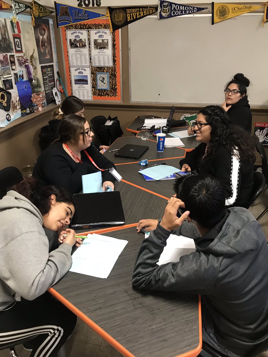 ChaffeyAVID's tweet image. The transition between Tutorials &amp;amp; STUDY GROUPS is REAL! Seniors working on AP Lit, Stats, Pre-Calc etc... Student led, efficient &amp;amp; purposeful. Preparing for the next transition: College! Focused &amp;amp; collaborativeThe training wheels are coming off.  #Studygroups #WICOR @RIMSAVID