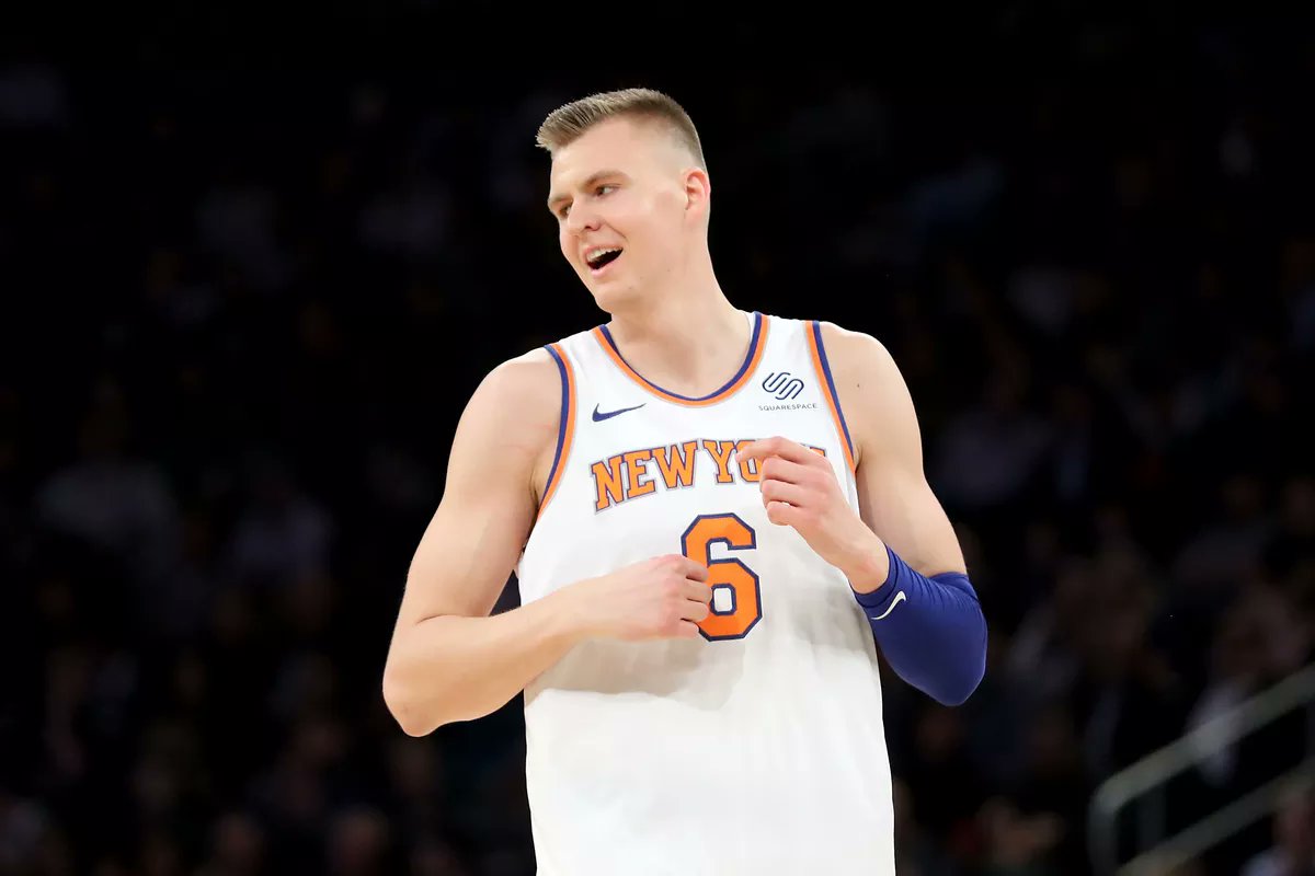 NBALatvija's tweet photo. ‼️KRISTAPS PORZIŅĢIS TIKS AIZMAINĪTS UZ MAVERICKS‼️

Kā vēsta @TheSteinLine, Knicks un Mavericks vienojušās par maiņas darījumu - Kristaps Porziņģis, Tims Hārdevejs, Kortnijs Lī tiks aizmainīti uz Mavs, bet Deniss Smits, Deandre Džordans un Veslijs Metjūzs nonāks Ņujorkā https://t.co/3dB0z6MnB4
