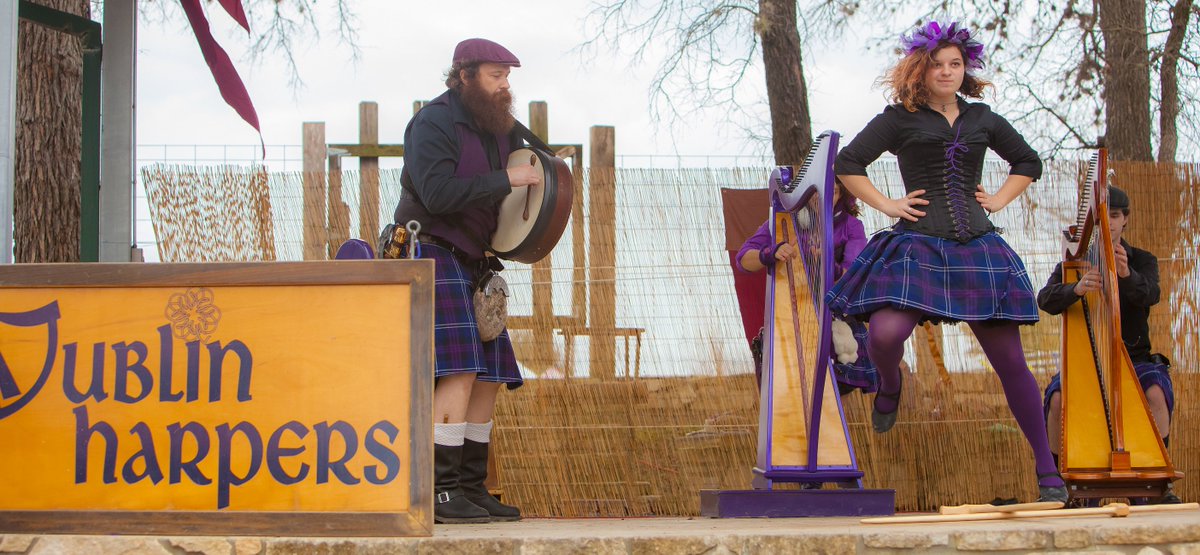 The Dublin Harpers will perform this Saturday and Sunday at the Kerrville Renaissance Festival at 10:15am, 12:30pm, 2:30pm and 4:30pm.  Advance tickets save $3 when purchased online: kerrvillerenfest.com