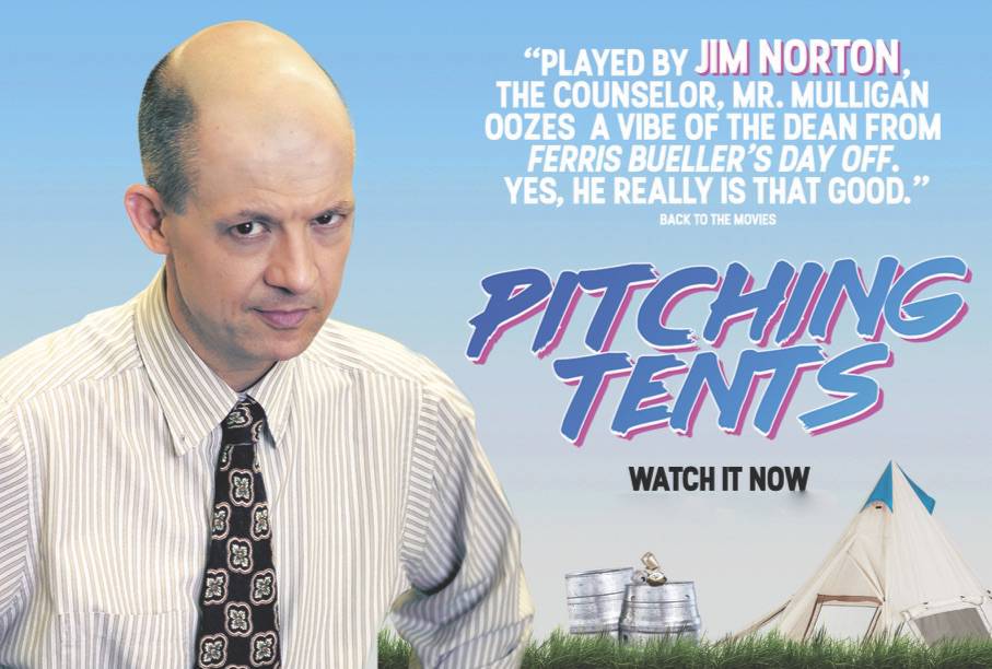 Freezin' your butt off? Snuggle up with <a href="/JimNorton/">Jim Norton</a> in the '80s flick Pitching Tents!