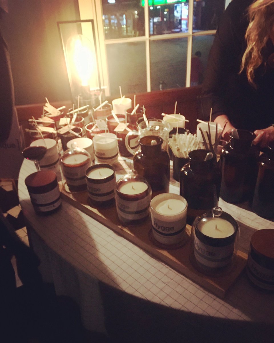 I’m now making my own Hygge candle which means ‘cosy’ in Danish. And much needed tonight! 🥶#CopinLon