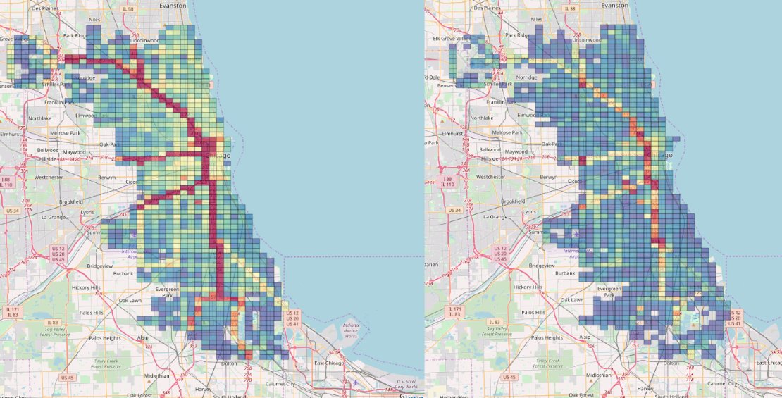 GEOTAB's tweet photo. The polar vortex halted commercial fleet activity by 51% in the Chicago area on Wednesday. See the impact here: https://t.co/mDzItVb7pE #PolarVortex19 https://t.co/Z5OyPwQyuR