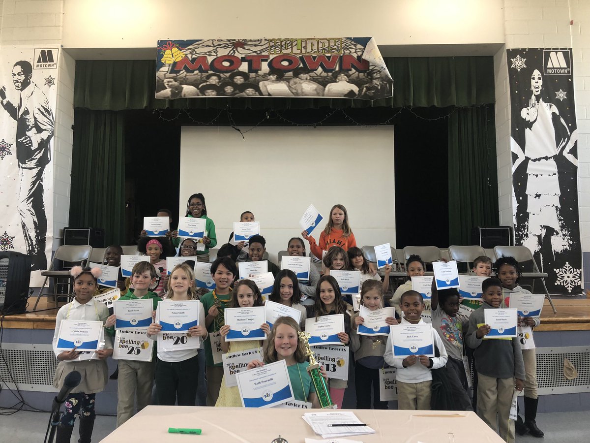 MsAddisonAP1's tweet image. Congratulations to our Spelling Bee participants! A special congrats to our 1st place winner! We are so proud of your hard work! #clusterbeeherewecome @LudlowTaylorES @DCPSElementary