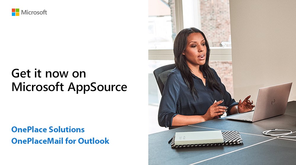 MicrosoftGTM's tweet image. Learn how @OnePlaceSol's #OnePlaceMail lets you save email & attachments from Outlook to SharePoint & Microsoft Teams channels: appsource.microsoft.com/en-gb/product/… #MSFTAppSource