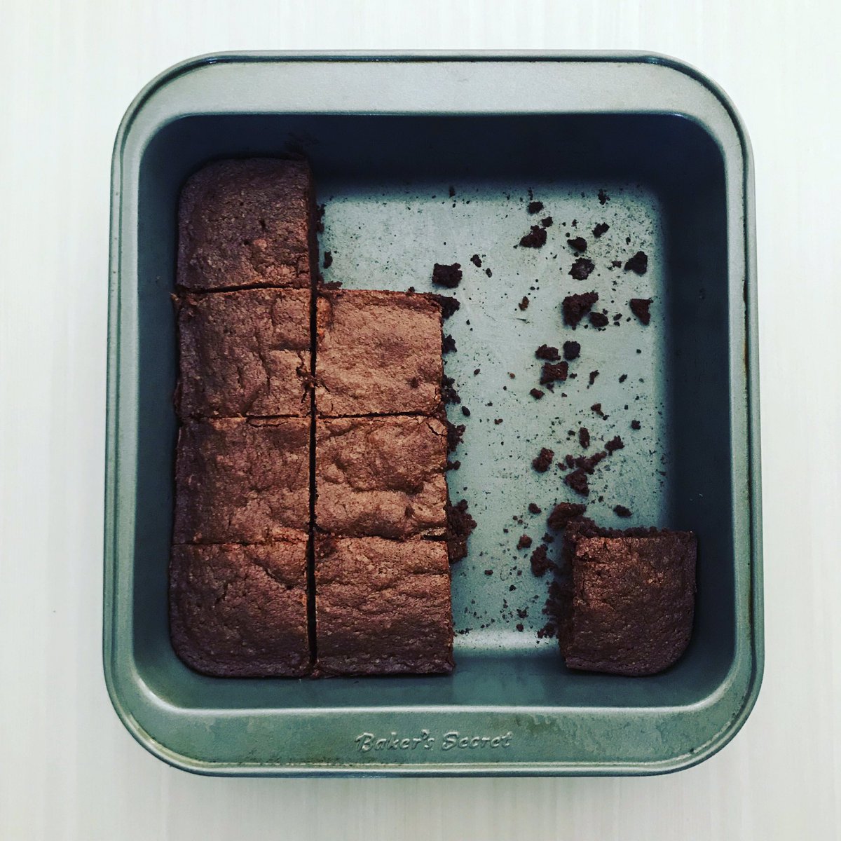 EveryoneCanMath's tweet photo. How much of the pan of brownies has been eaten?
How many different ways can you answer?
#tmwyk #everyonecanlearnmath #mathwithkids #mathchat #parenting #bakingmath https://t.co/vRerpSJvJB