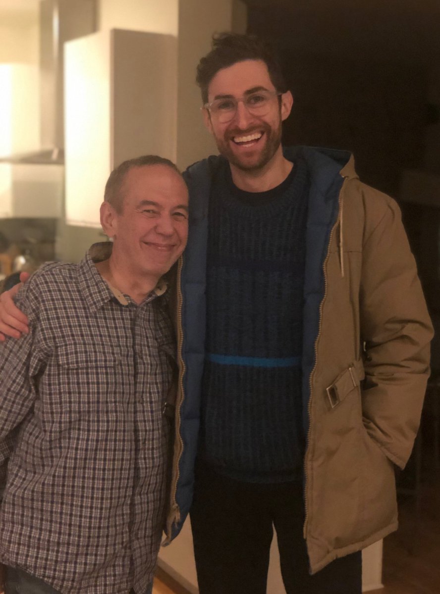 RealGilbert's tweet photo. On this week’s “Gilbert And Frank’s Amazing Colossal Obsessions” bonus episode, @hqtrivia’s host with the most @ScottRogowsky quizzes @RealGilbert &amp; @Franksantopadre on super-tough movie trivia and lots more! Subscribe at https://t.co/do61q1vWcL  to listen to mini Bonus Ep#201! https://t.co/7PB4Ek515U