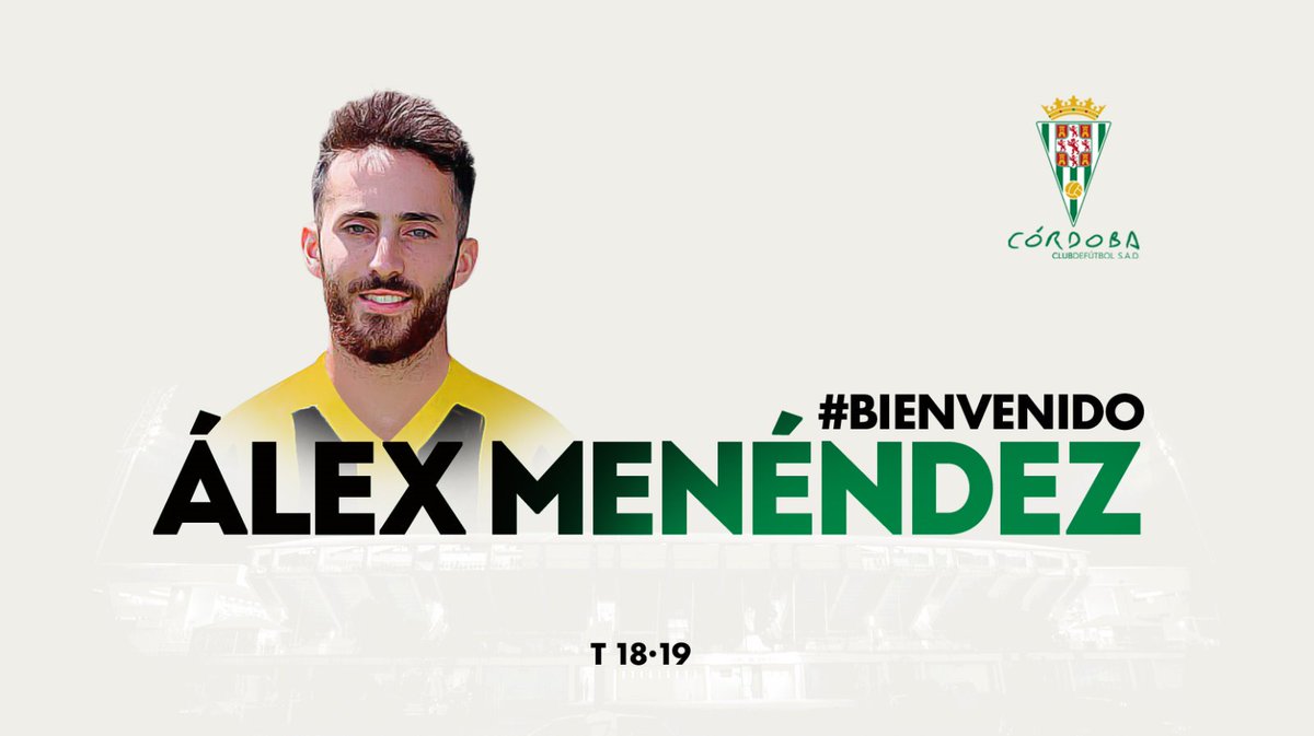 Álex Menéndez, nuevo fichaje del Córdoba CF (Foto: @cordobacfsad)