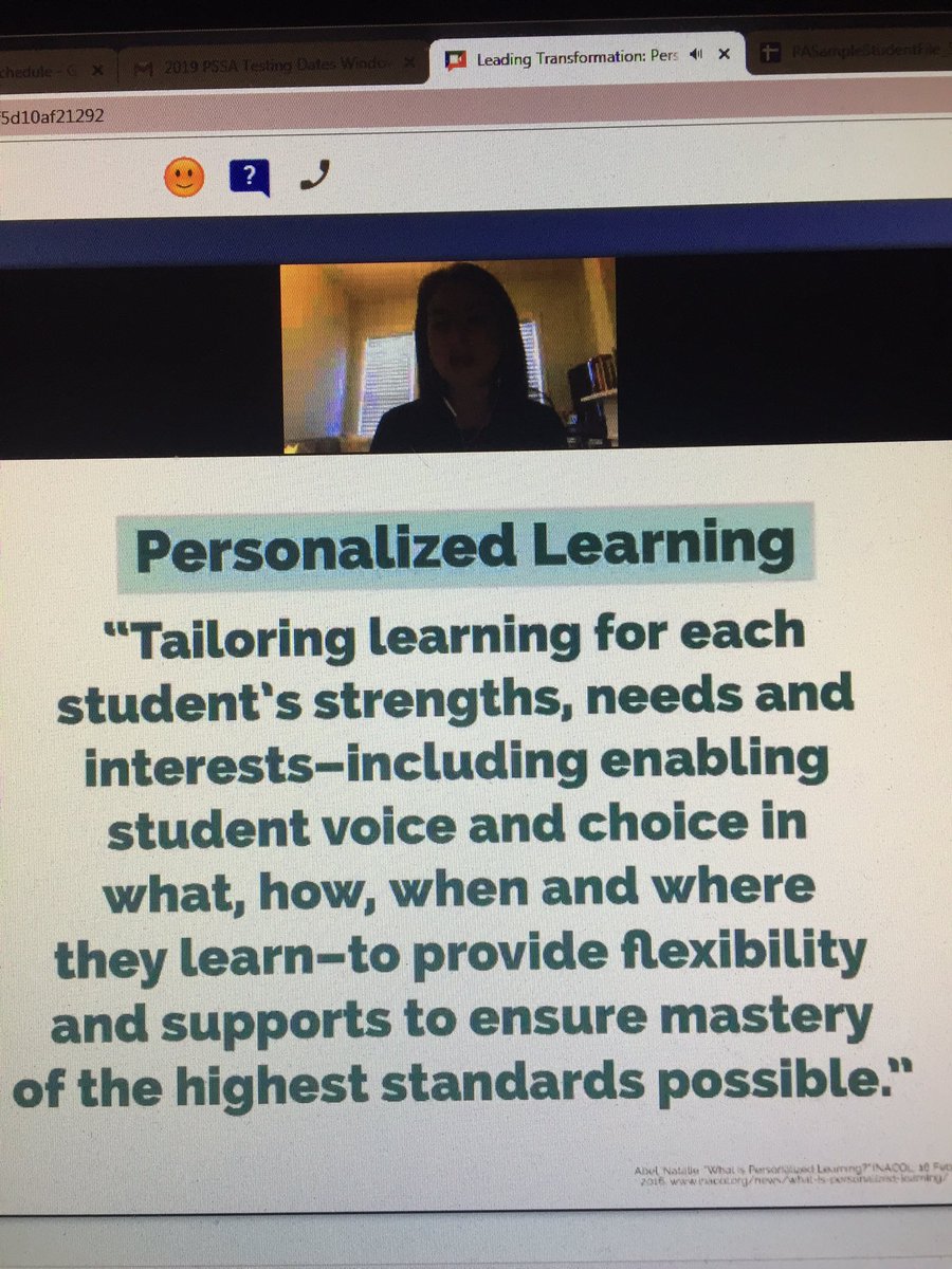 IU20CA's tweet photo. Administrators at Colonial Academy are learning to lead the transformation of the Academy’s personalized learning initiative. Dr. Monica Burns presents her webinar on Leading Transformation: Personalize How Your School Learns https://t.co/MxLjbu29TB