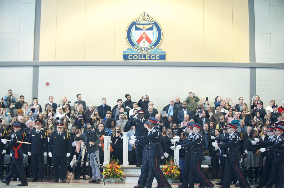TorontoPolice's tweet photo. [Photos] Toronto Police photos of Graduating Class 18-03 from January 31, 2019 are posted in an album on the Toronto Police Service Facebook page here: https://t.co/MOepuegOSb #TPSHire #JoinTPS #TorontoJobs ^sm https://t.co/ShoZBwIvby