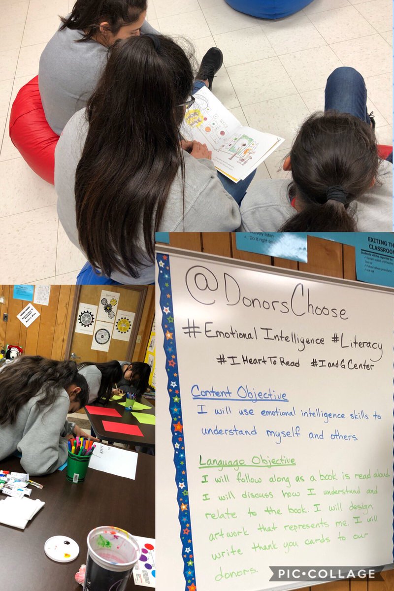 KarenTeverovsky's tweet photo. Thank you Donors @DonorsChoose! My #IandGCenter kids loved reading the books and creating their own dot with @peterhreynolds book. These three girls rarely smile-today they couldn’t stop smiling. @igmcallen1 #YouMatter #DistrictOfChampions @McAllenISD @2BMULTILINGUAL @gutiexfer https://t.co/4DIMyupeUk